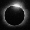 The Sun occulted by the Moon in an eclipse